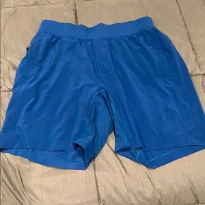 Lululemon blue athletic shorts